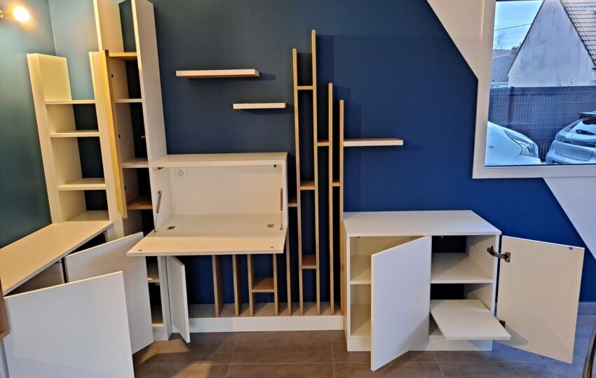 Bureau bibliothèque Péronne-en-Mélantois